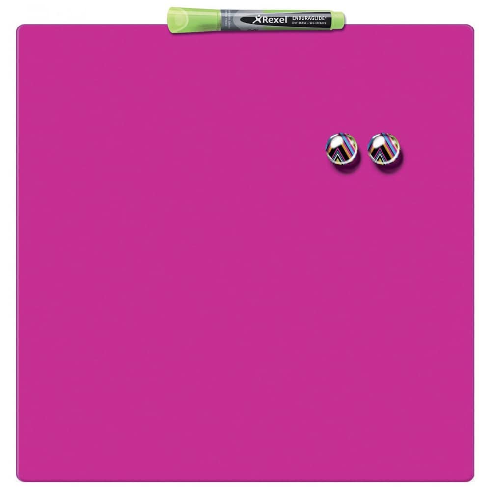 Tabla magnetica NOBO SL903803, 36 x 36 cm, roz
