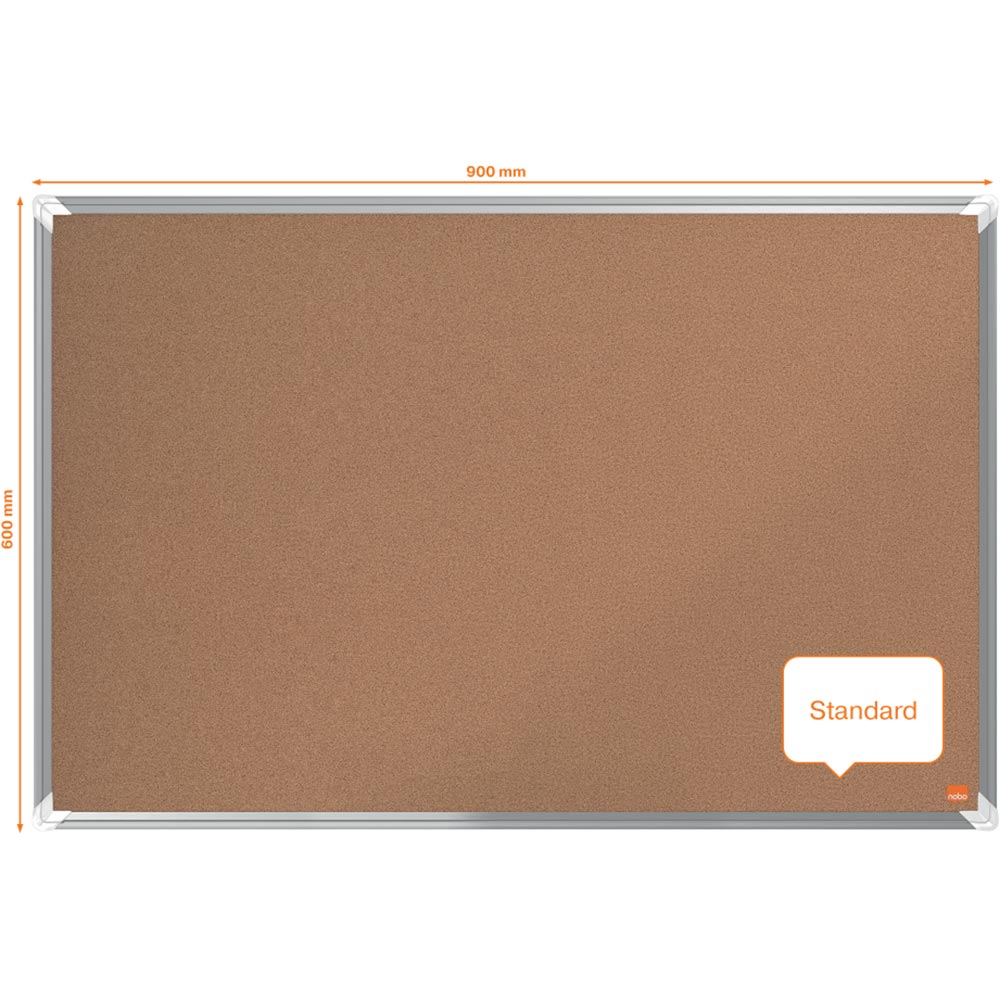 Tabla pluta NOBO Premium Plus, 90 x 60 cm, maro