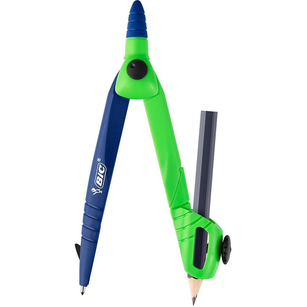 Compas BIC Explore pentru scoala primara, albastru-rosu