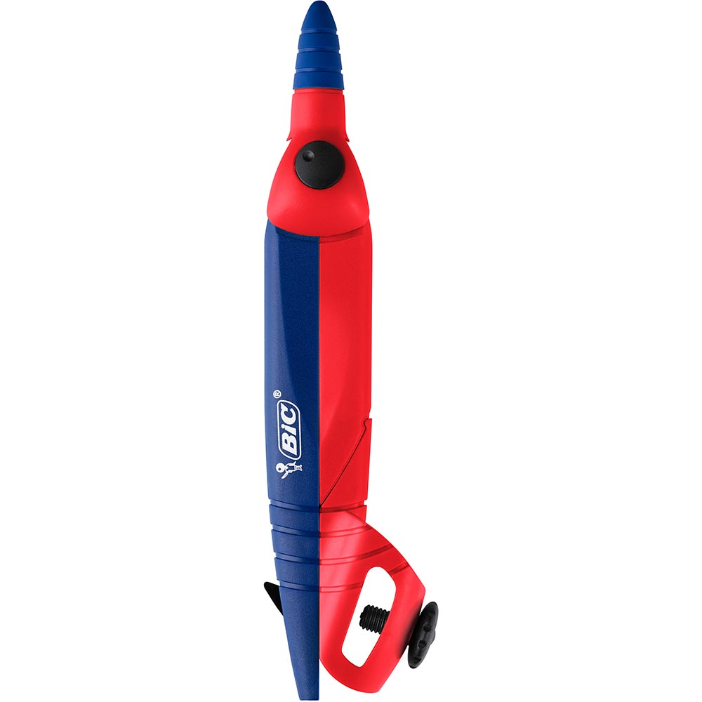 Compas BIC Explore pentru scoala primara, albastru-rosu
