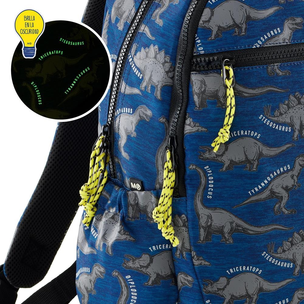 Ghiozdan APLI Design Dinozaur, multicolor