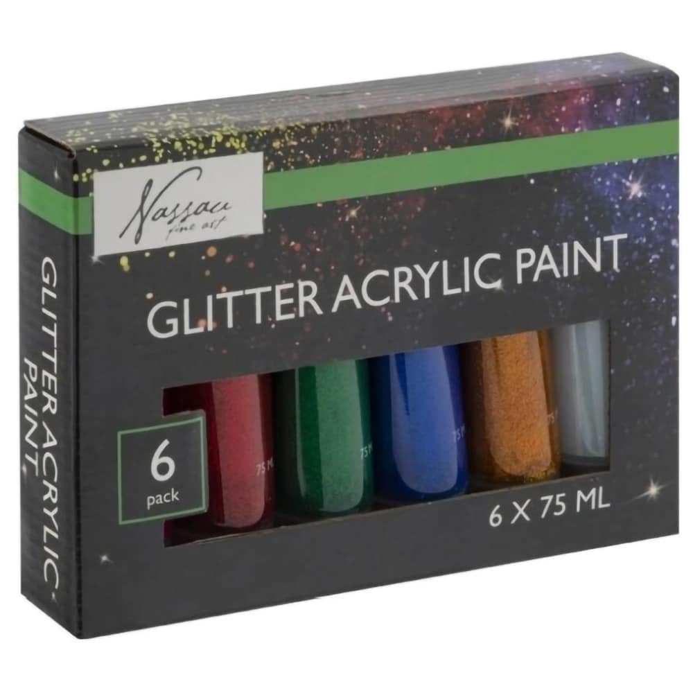Set acrilice NASSAU JK000756, 75 ml, 6 culori