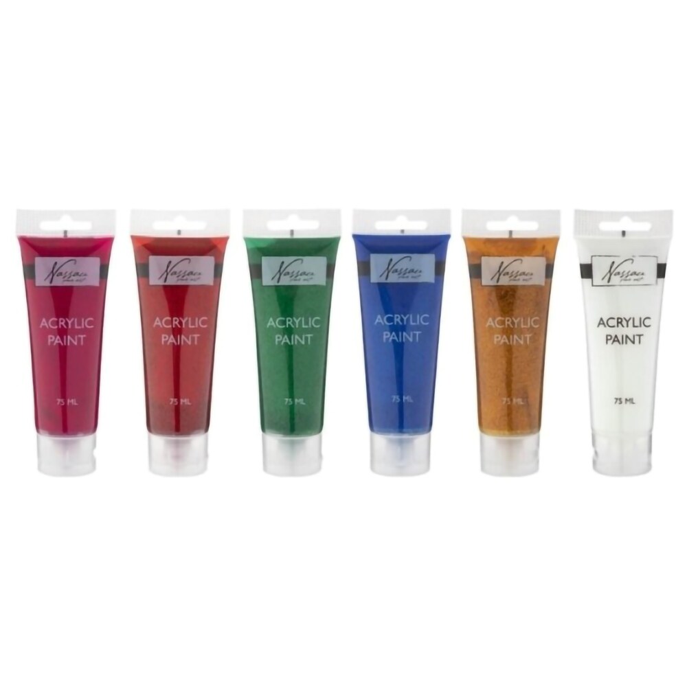 Set acrilice NASSAU JK000756, 75 ml, 6 culori