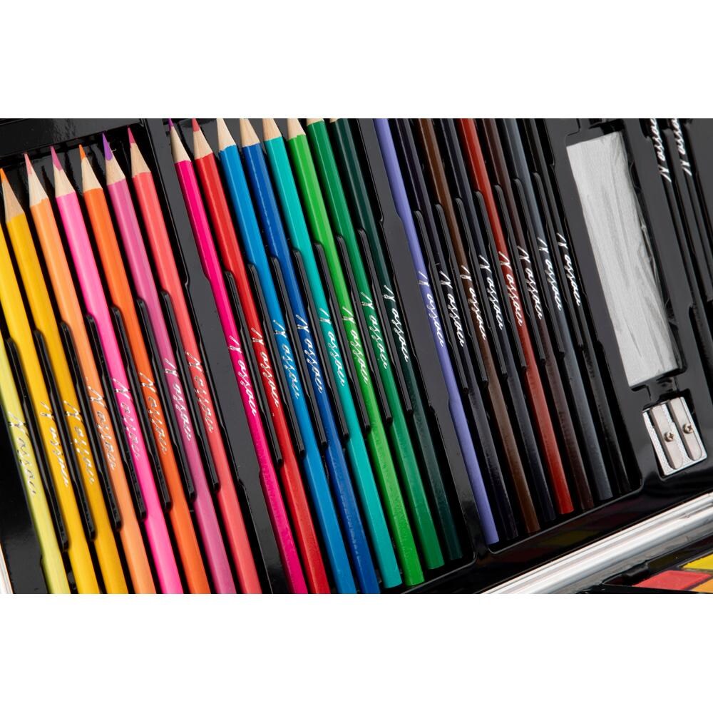 Set instrumente colorat NASSAU Creative Craft, 79 piese