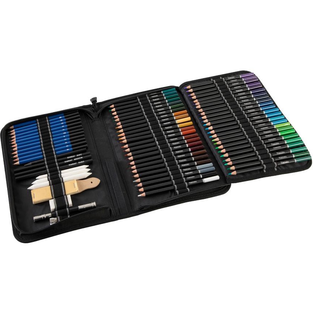 Set instrumente colorat NASSAU ArtSensations, 96 piese