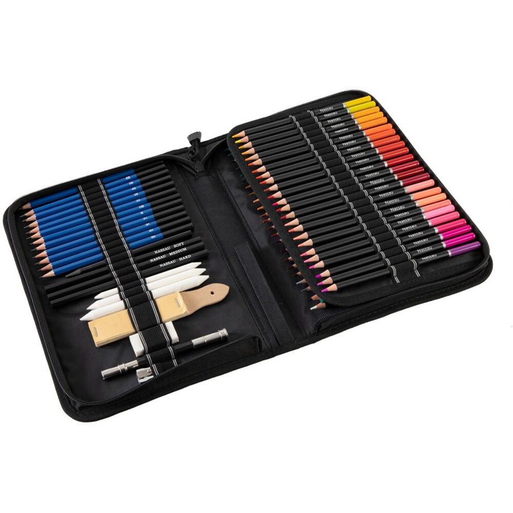 Set instrumente colorat NASSAU ArtSensations, 96 piese