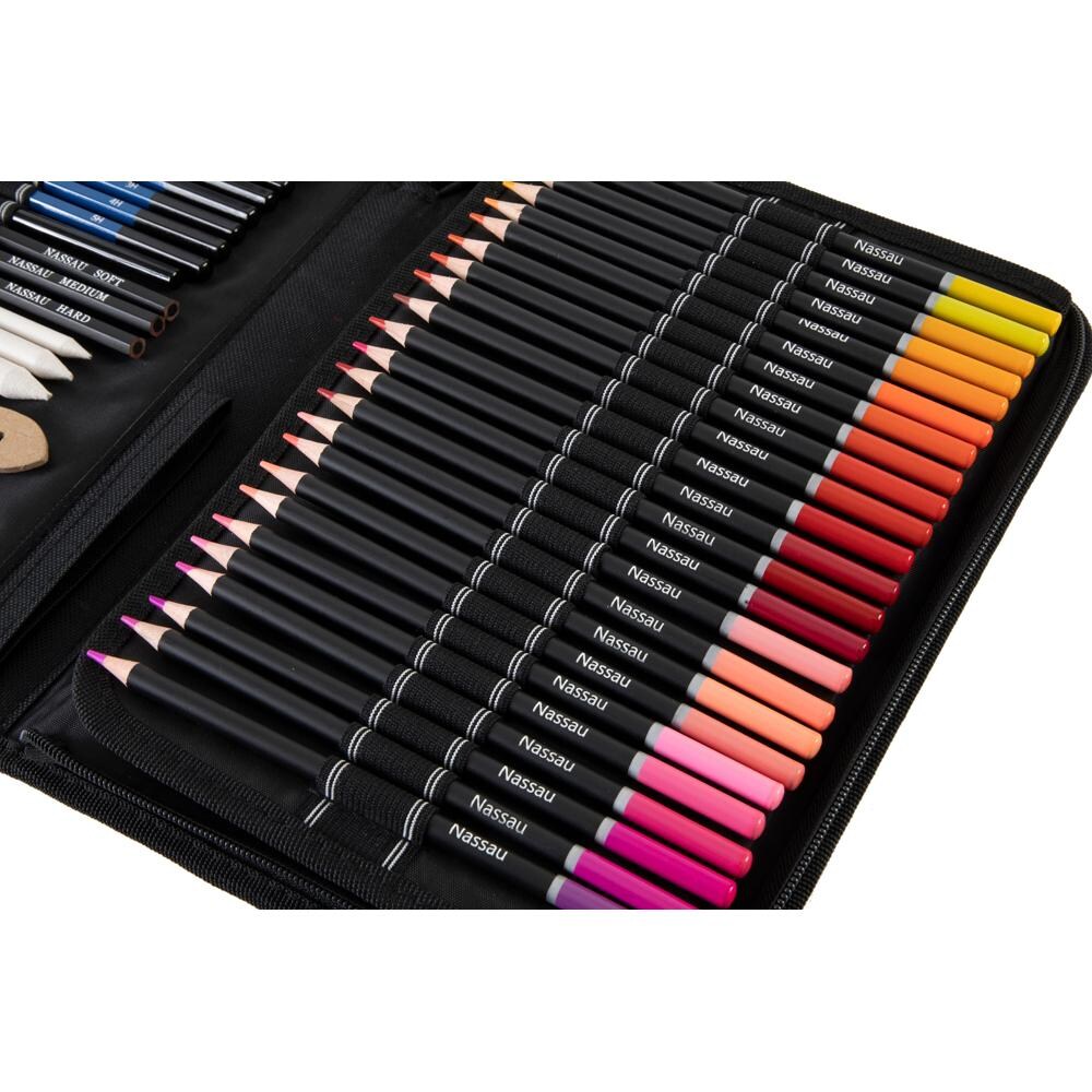 Set instrumente colorat NASSAU ArtSensations, 96 piese