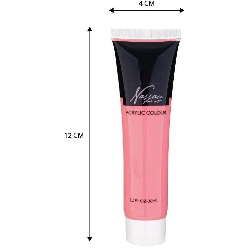 Set acrilice NASSAU Fine Art, 36 ml, 18 culori