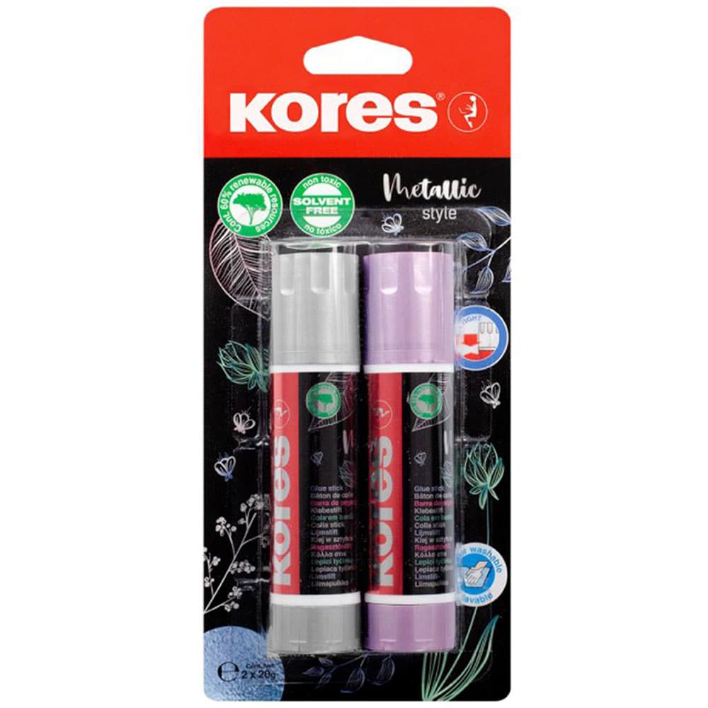 Lipici solid KORES, 20 g, 2 bucati