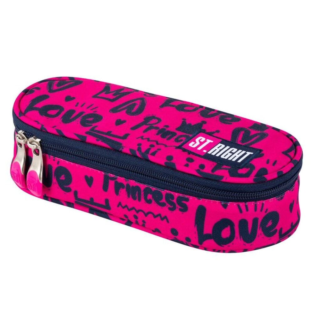 Penar oval MAJEWSKI St. Right PC01 Love, negru-roz