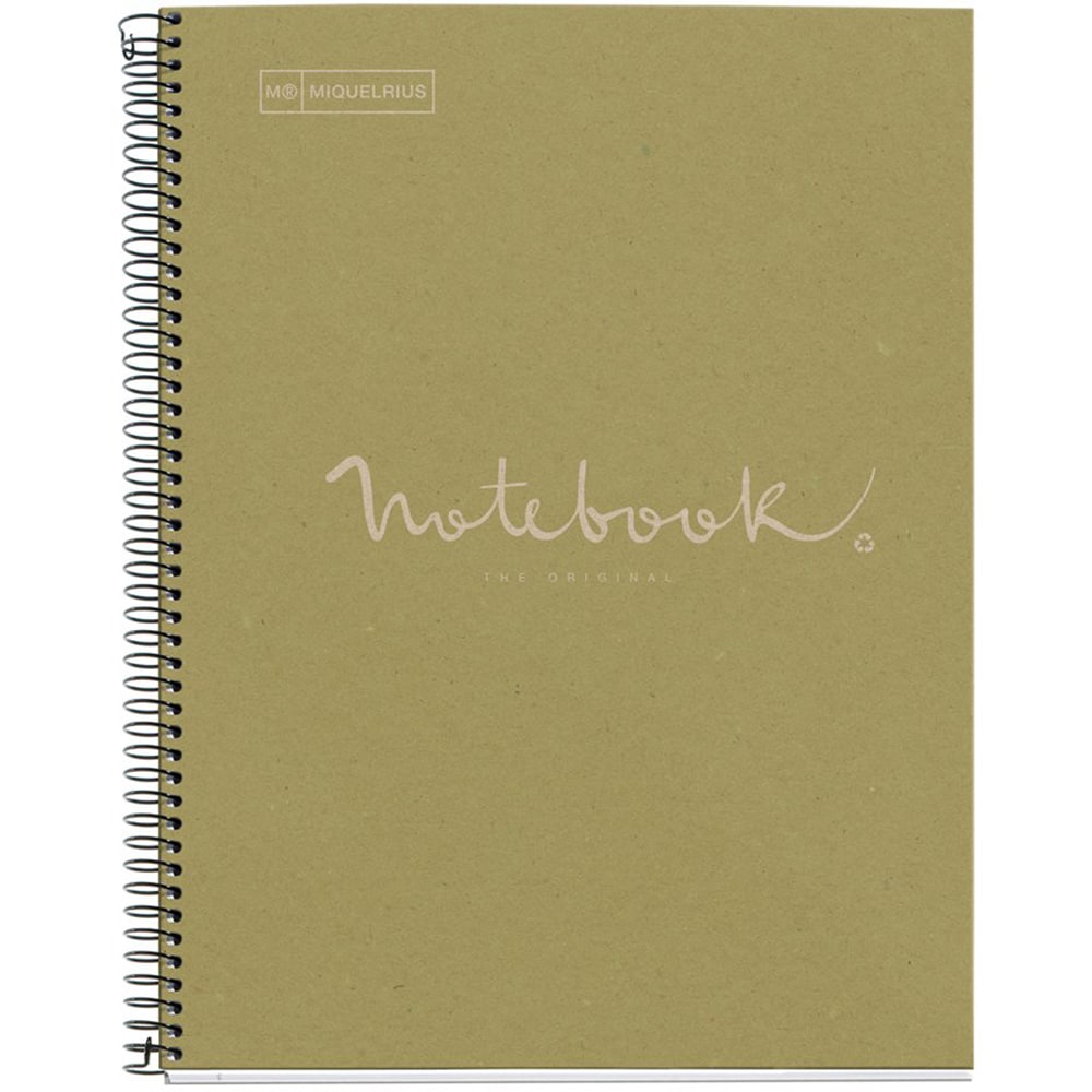 Caiet pentru scoala MIQUELRIUS EcoGreen Emotions, matematica, A4, 80 file, legatura spirala, verde