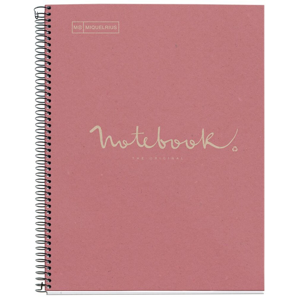 Caiet pentru scoala MIQUELRIUS Emotions, matematica, A4, 80 file, legatura spirala, roz