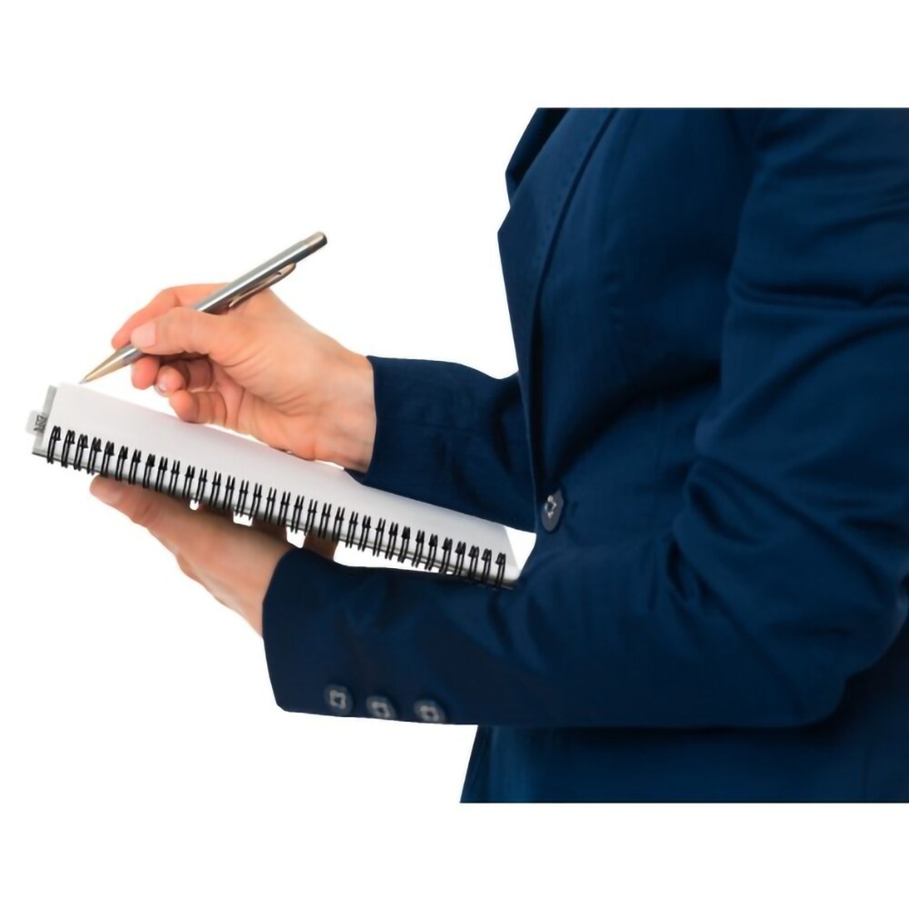 Caiet de birou LEITZ, matematica, A4, 90 file, legatura spirala, albastru