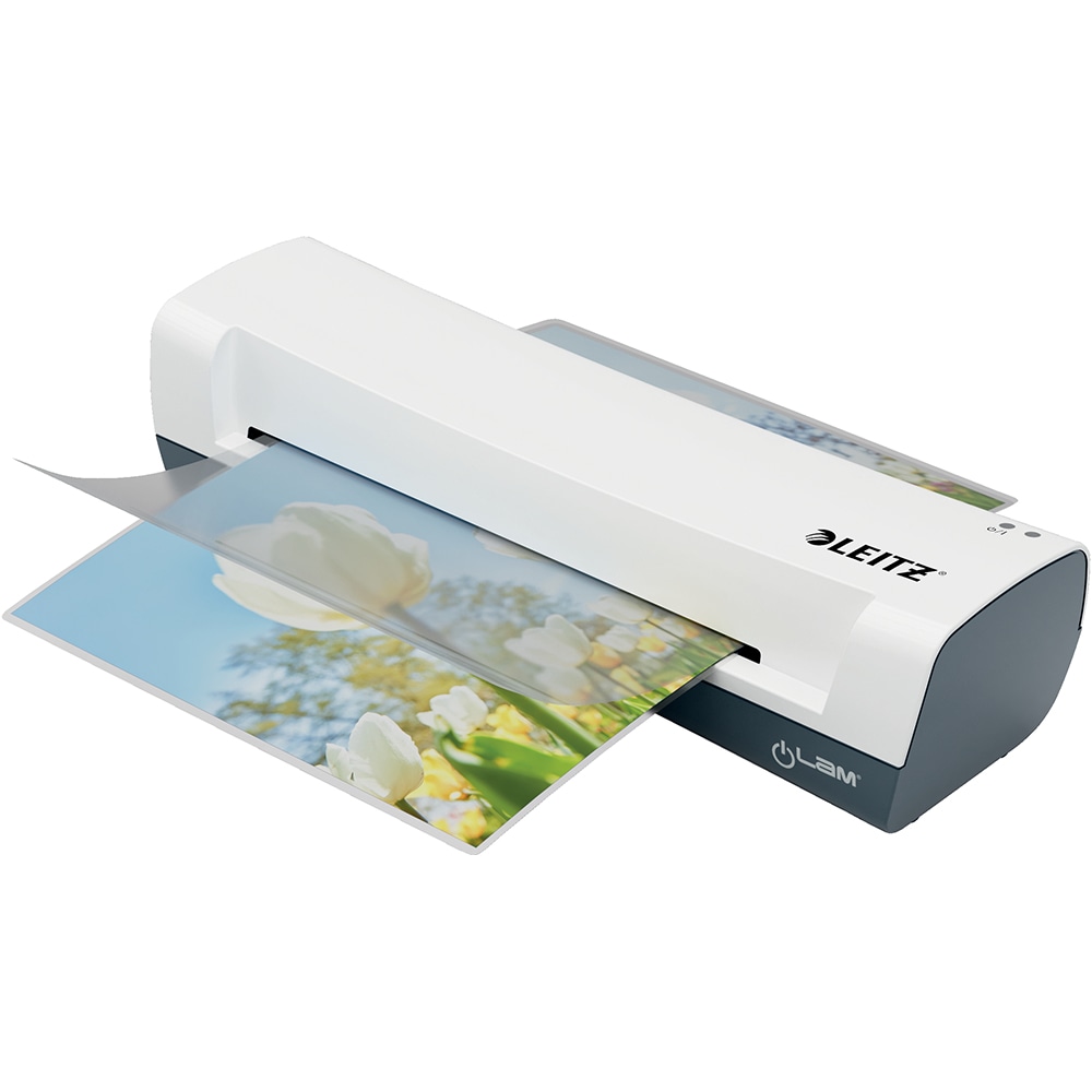 Set laminator LEITZ CRAFT iLAM Home, A4, Alb