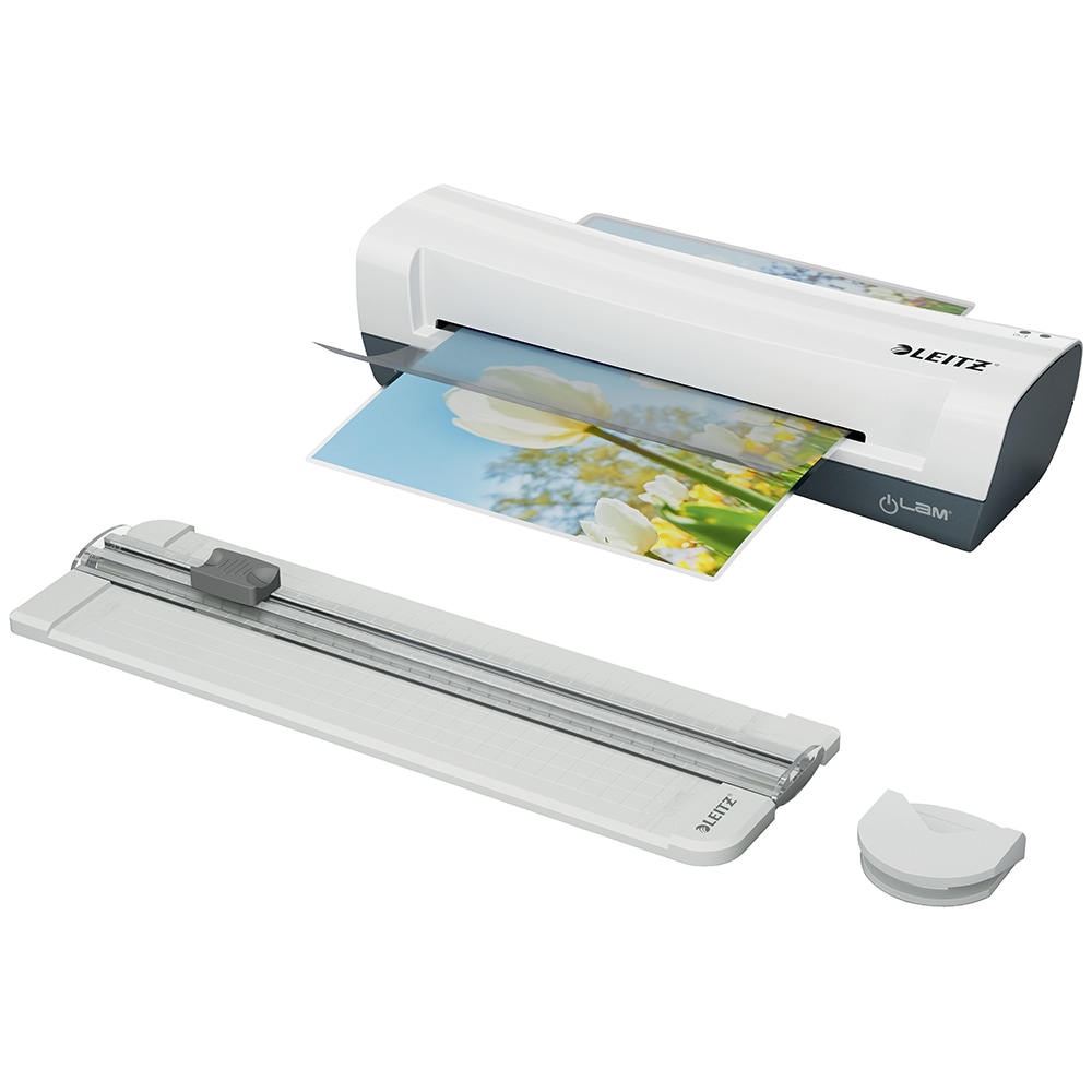 Set laminator LEITZ CRAFT iLAM Home, A4, Alb
