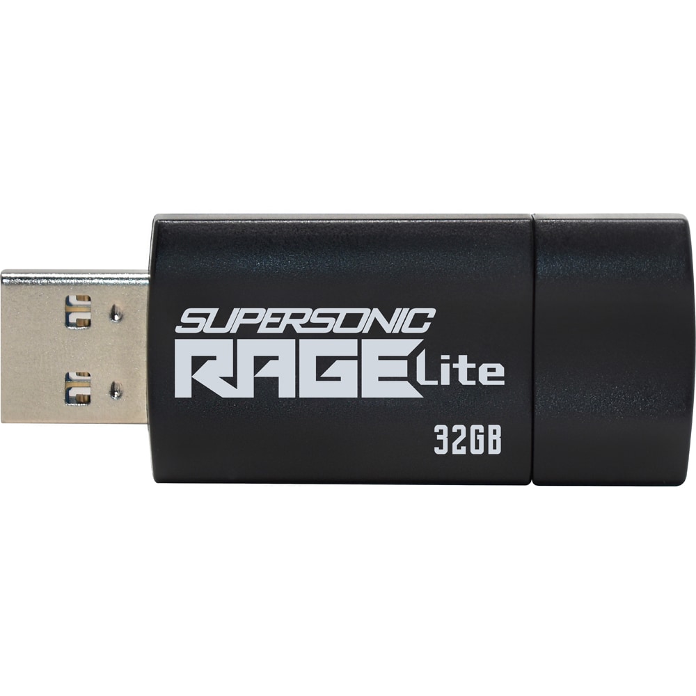 Memorie USB PATRIOT Supersonic Rage Lite, 32GB, USB 3.2 Gen 1, negru