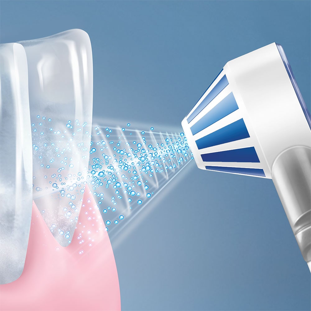 Irigator bucal ORAL-B Aquacare 6, 3 viteze, 3 capete, 150 ml, alb