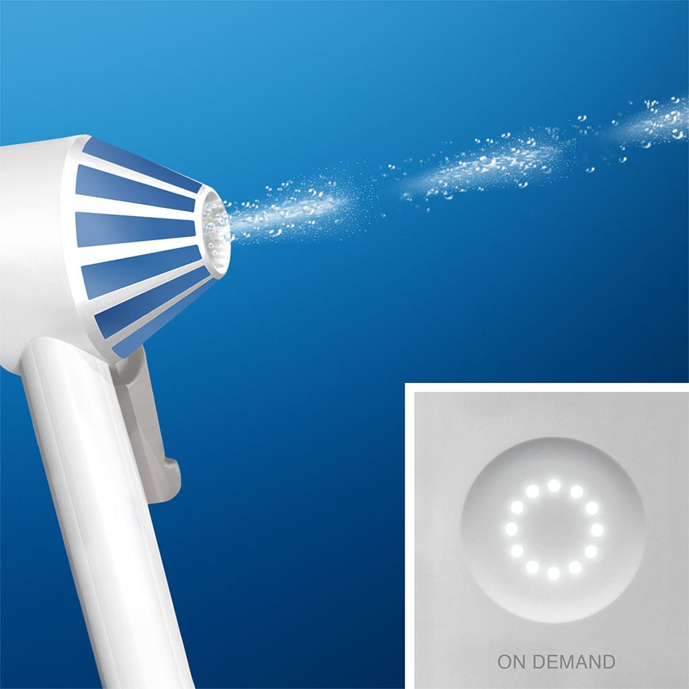 Irigator bucal ORAL-B Aquacare 6, 3 viteze, 3 capete, 150 ml, alb