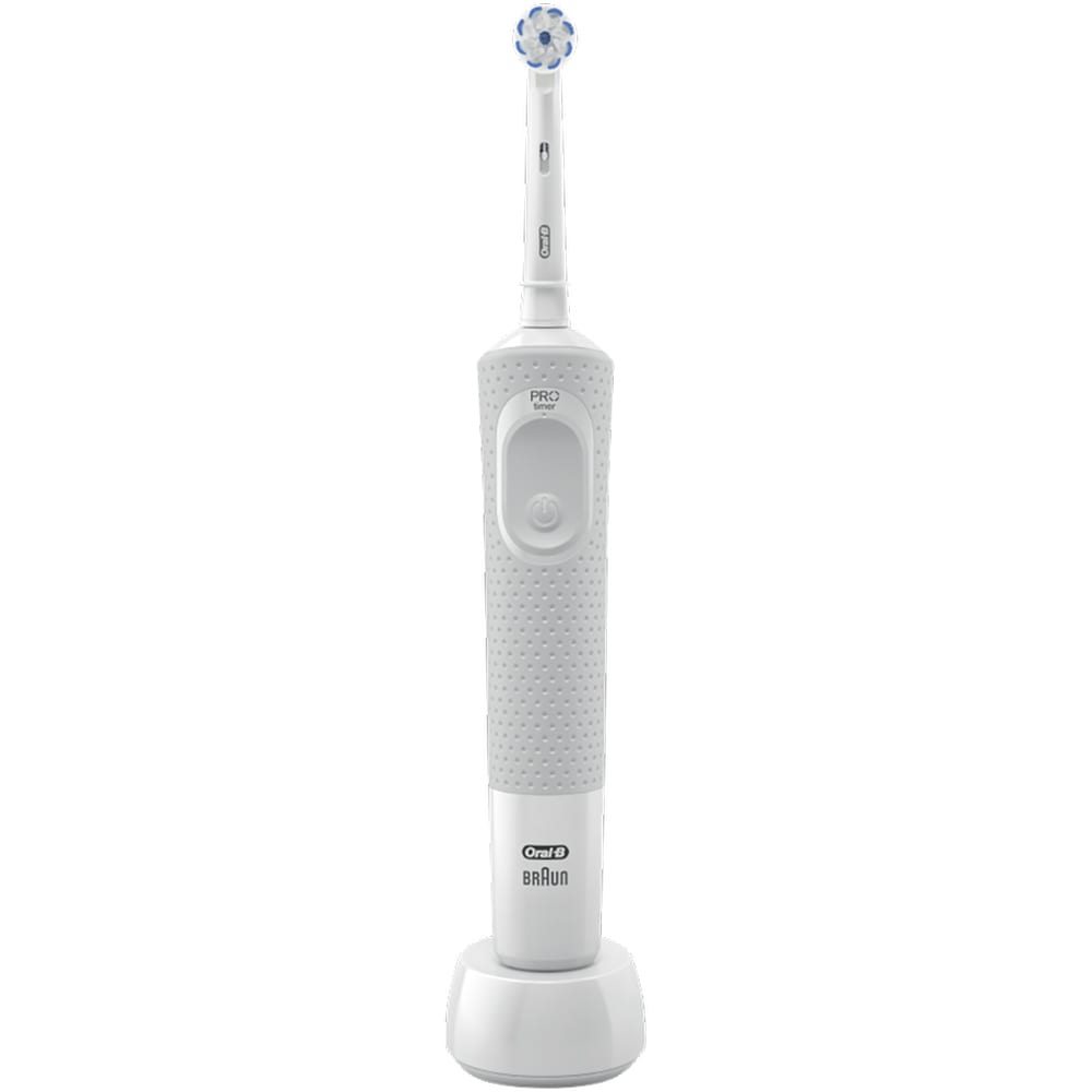 Periuta de dinti electrica ORAL-B Vitality Cross Action D100, 7600 oscilatii/min, 1 program, 1 capat, alb + Trusa de calatorie
