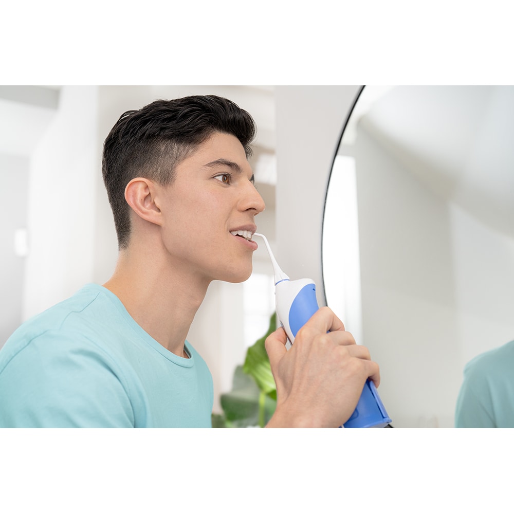 Irigator bucal PANASONIC EW1211W845, 3 viteze, 130ml, alb-albastru