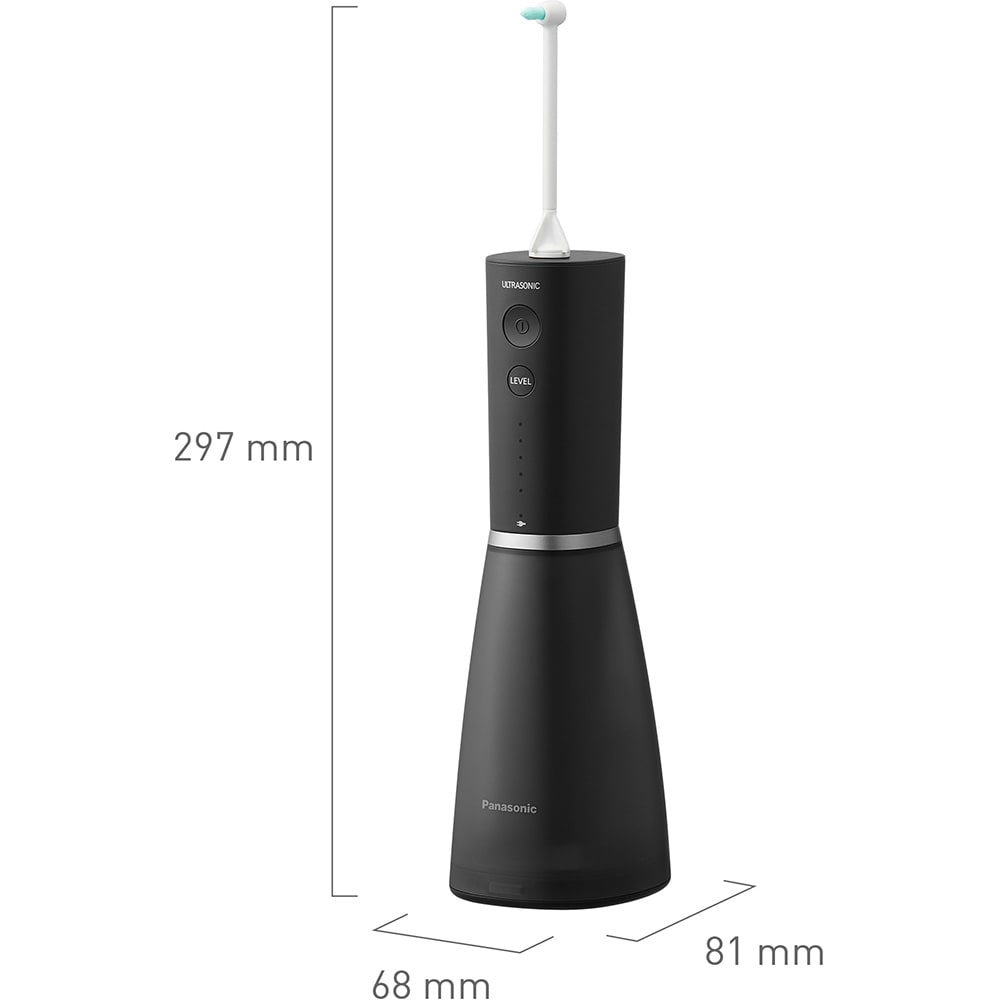 Irigator bucal PANASONIC EW-DJ86-K503, 5 viteze, 2 capete, 200ml, negru