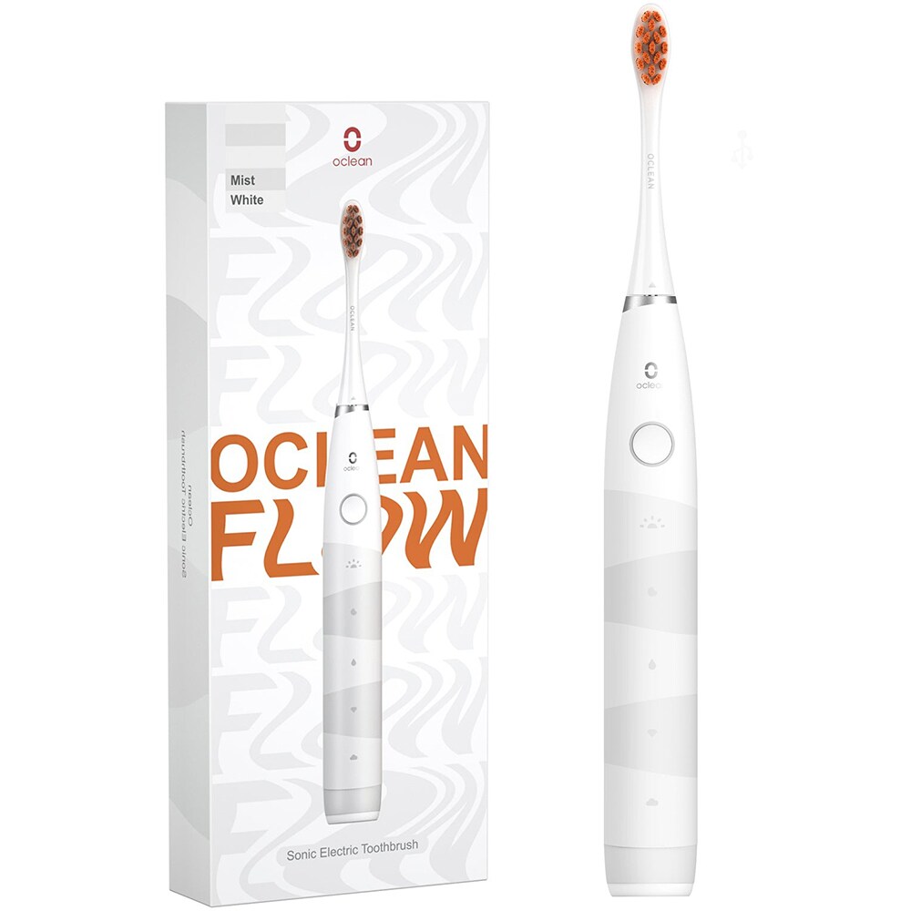Periuta de dinti electrica OCLEAN Flow Sonic Electric Toothbrush, 38000 rotatii/min, 5 programe, 1 capat, alb
