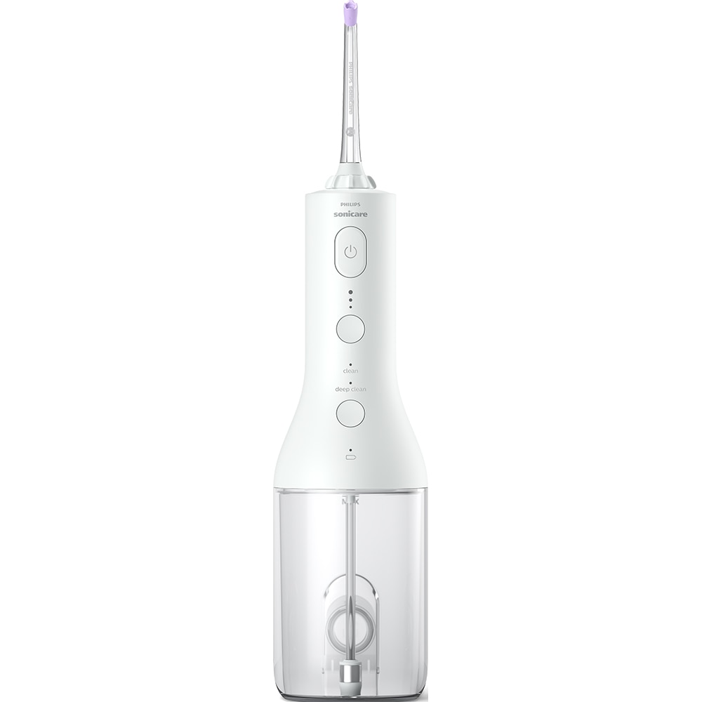 Irigator bucal PHILIPS Sonicare Cordless Power Flosser 3000 HX3826/31, 2 capete, alb