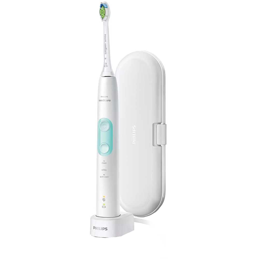 Set 2 Periute de dinti electrice PHILIPS Sonicare HX6851/34, 62000 miscari/min, 3 programe, 2 capate, multicolor