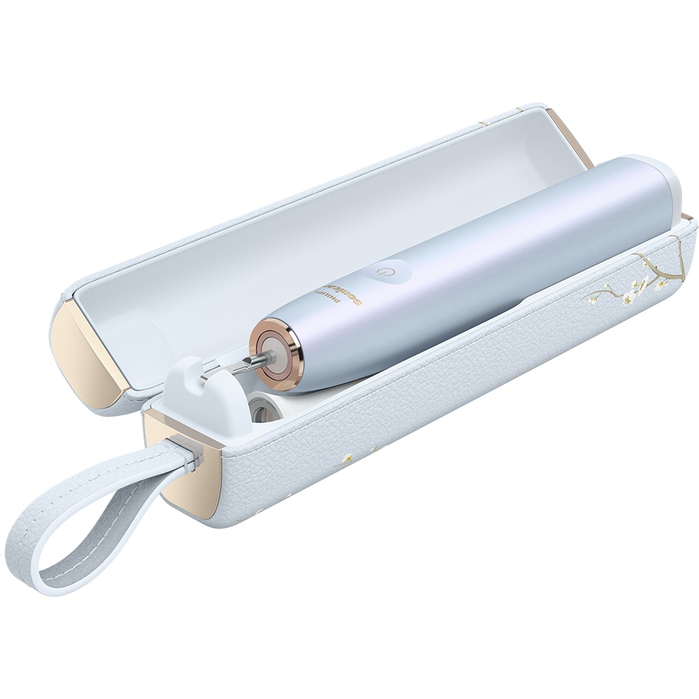 Periuta de dinti electrica PHILIPS Sonicare Prestige HX9997/32, 62000 miscari/min, Tehnologie SenseIQ, 5 programe, 2 capete, bleu