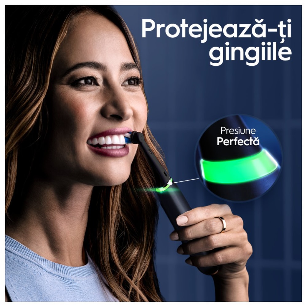 Periuta de dinti electrica ORAL-B iO9, Bluetooth, Curatare 3D, 7 programe, 1 capat, negru