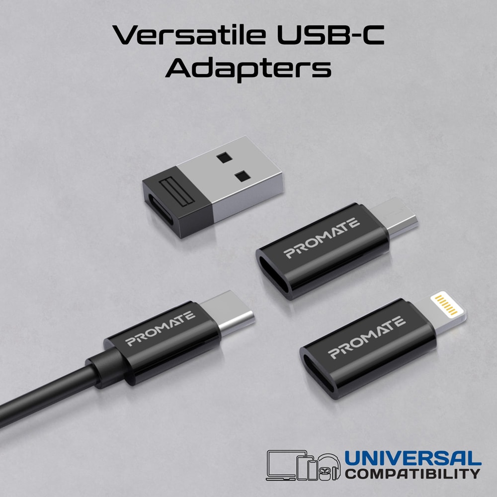 Kit calatorie 7 in 1 PROMATE Perk, negru