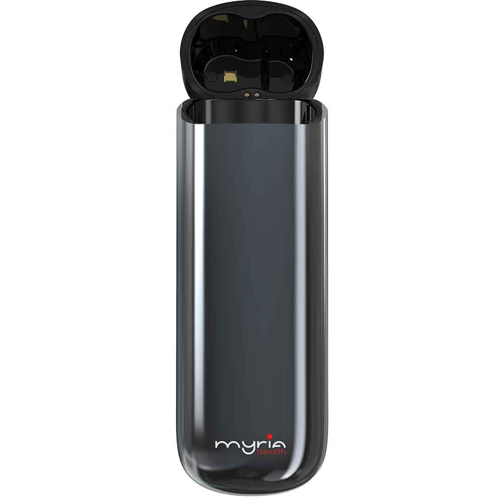 Periuta de dinti electrica de calatorie MYRIA MY4894BK, 35000 miscari/minut, 3 programe, 2 capete, negru