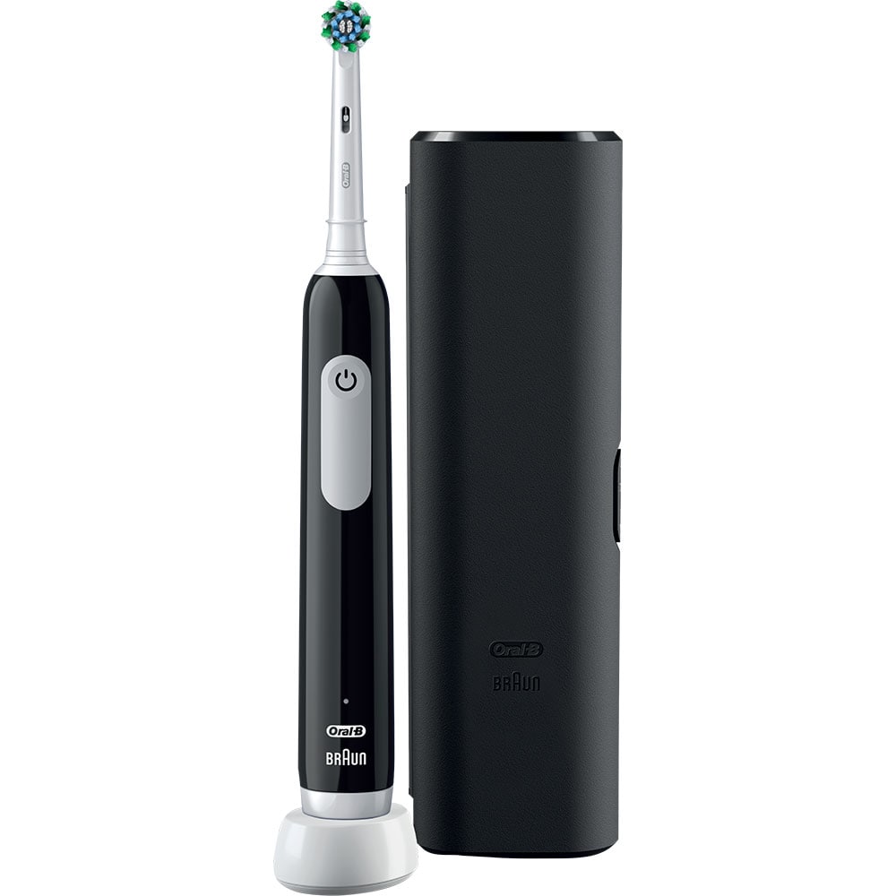 Periuta de dinti electrica ORAL-B Pro 1, 20000 pulsatii/min, Curatare 3D, Timer, 3 programe, 1 capat, negru