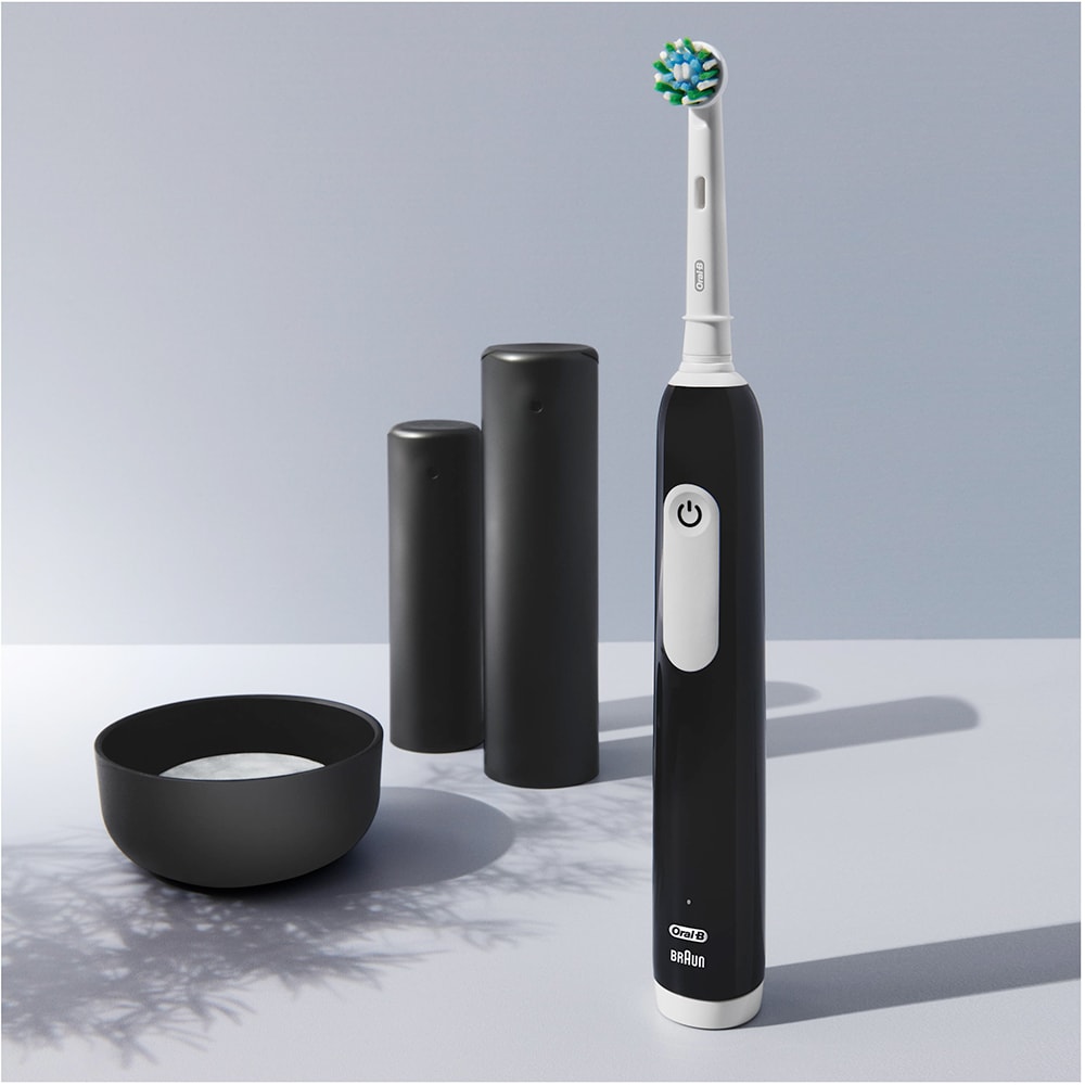 Periuta de dinti electrica ORAL-B Pro 1, 20000 pulsatii/min, Curatare 3D, Timer, 3 programe, 1 capat, negru
