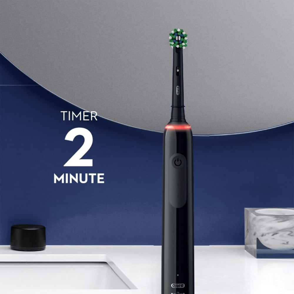 Periuta de dinti electrica ORAL-B Pro 3, 9900 miscari/min, Curatare 3D, 3 programe, 1 capat, negru