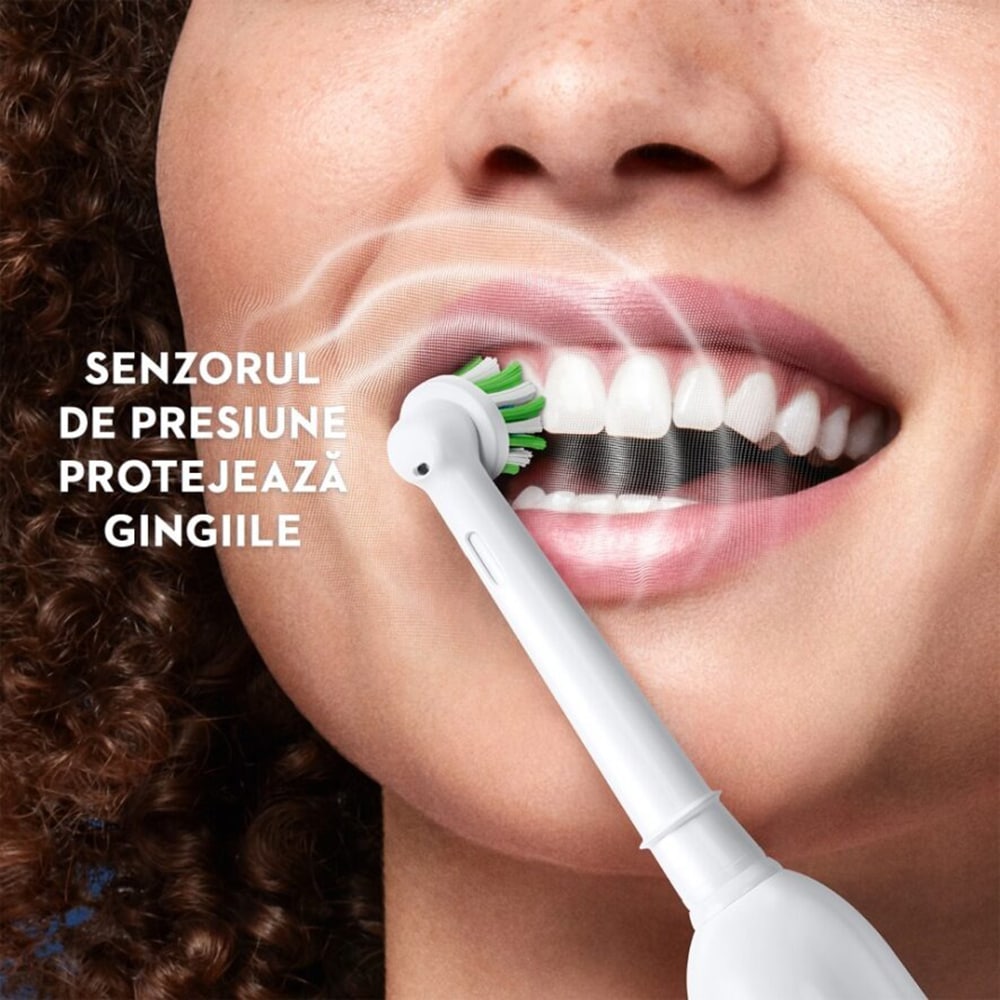 Periuta de dinti electrica ORAL-B Pro 3, 9900 miscari/min, Curatare 3D, 3 programe, 1 capat, negru