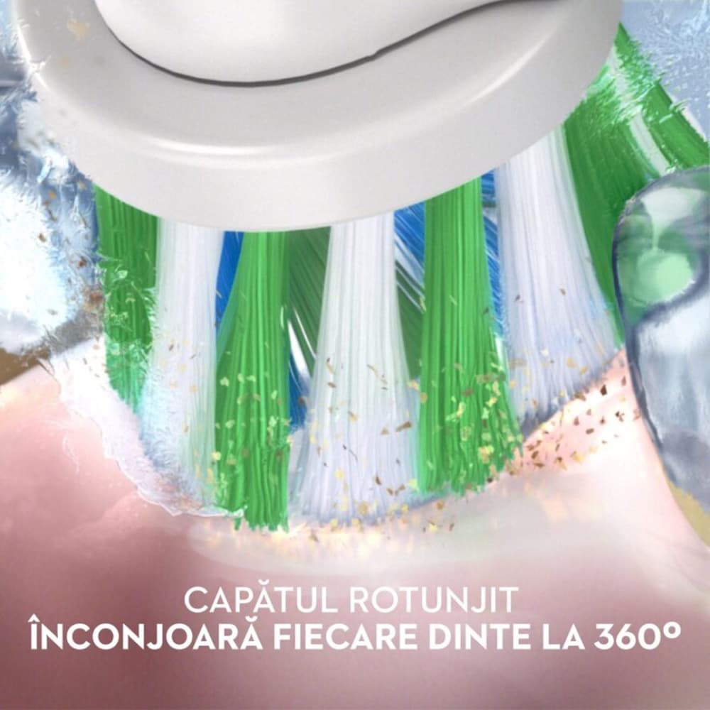 Periuta de dinti electrica ORAL-B Pro 3, 9900 miscari/min, Curatare 3D, 3 programe, 1 capat, negru