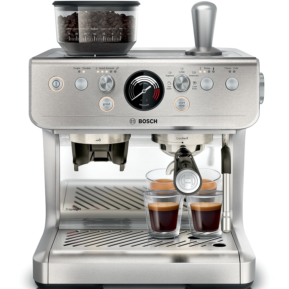 Espressor automat BOSCH HomeCafe Seria 4 PFE403C3, 2.8l, 1600W, 15 bar, argintiu