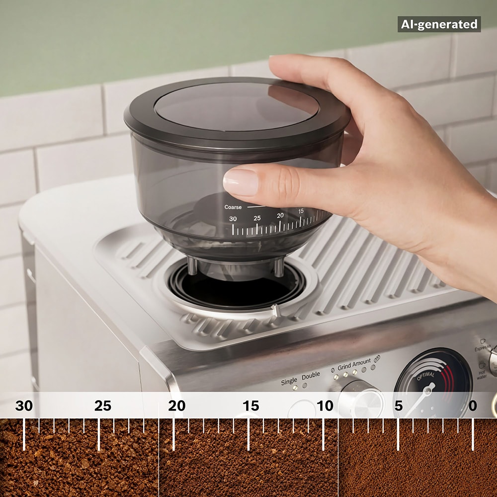 Espressor automat BOSCH HomeCafe Seria 4 PFE403C3, 2.8l, 1600W, 15 bar, argintiu