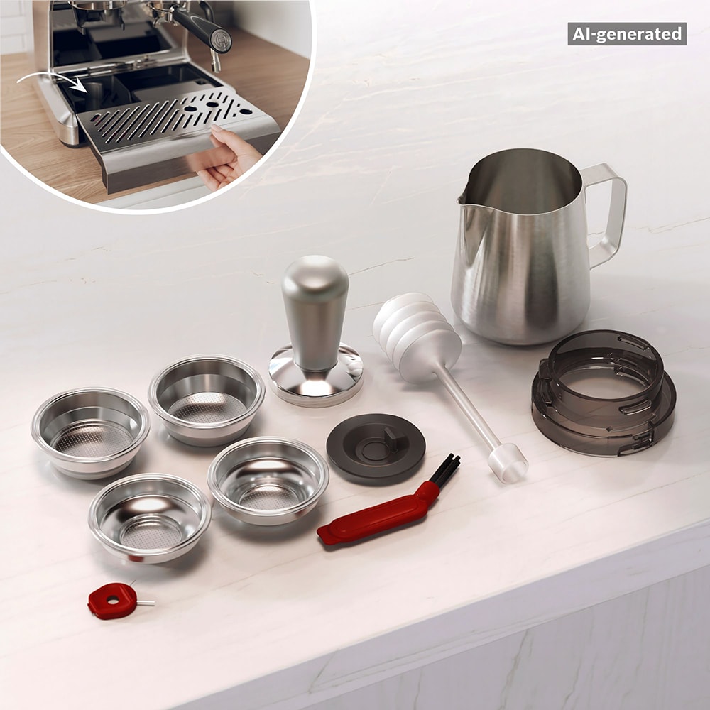 Espressor automat BOSCH HomeCafe Seria 4 PFE403C3, 2.8l, 1600W, 15 bar, argintiu