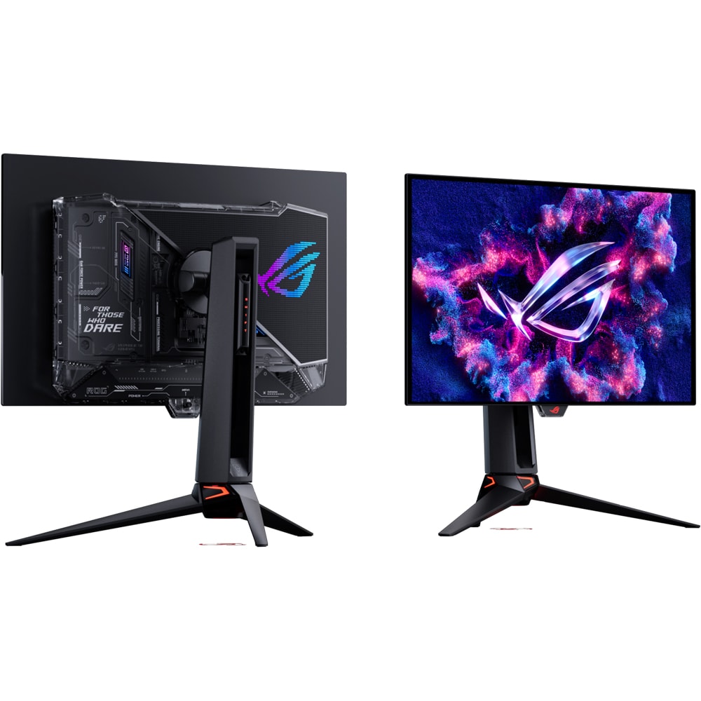 Monitor Gaming WOLED ASUS ROG Swift PG27UCWM, 26.5", 4K, 240Hz, Dual Mode, AMD FreeSync Premium, HDR10, negru