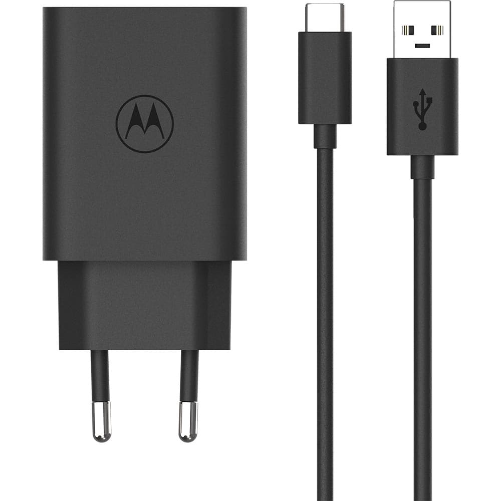 Incarcator retea MOTOROLA TurboPower, 1x USB-C, 33W, Cablu inclus 1m, negru