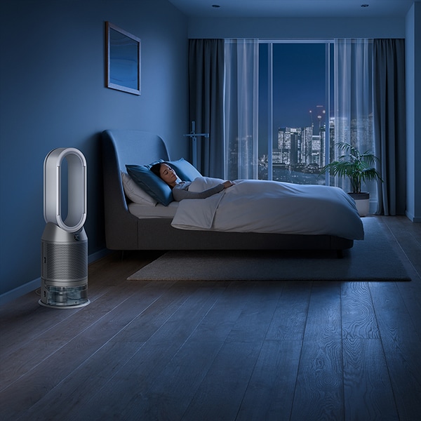 Purificator aer DYSON Dyson Humidify+Cool Autoreact PH3A, 10 trepte viteza, Hepa, Telecomanda, alb-argintiu