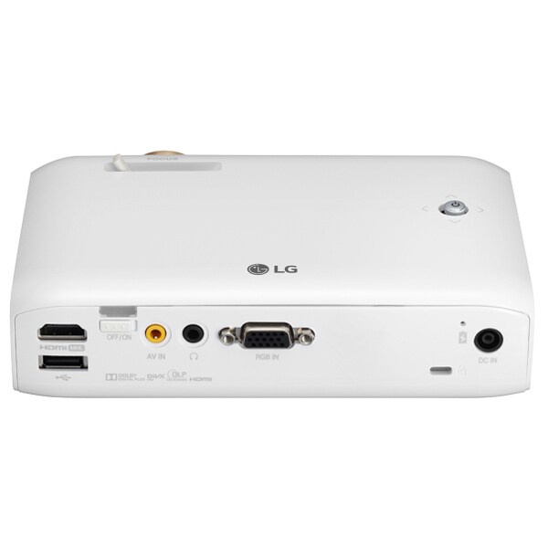 Videoproiector LG Minibeam PH550G, HD 720p, alb