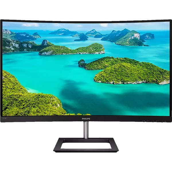 Monitor curbat LED VA PHILIPS 325E1C, 31.5", QHD, 75Hz, AMD FreeSync, negru