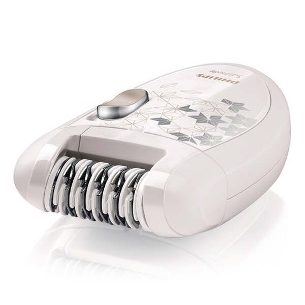 Epilator PHILIPS Satinelle HP6423/00, 21 pensete, 2 viteze, 3 accesorii, retea, alb