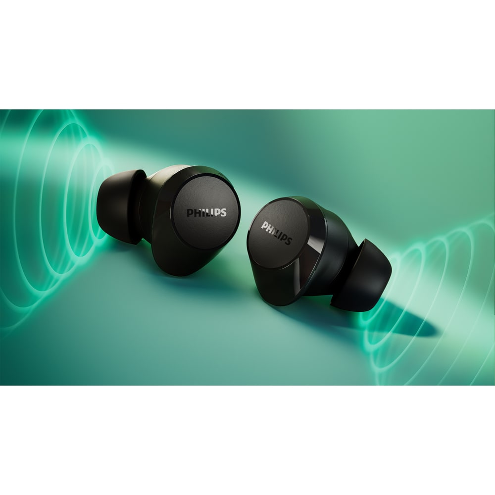 Casti PHILIPS TAT1209BK/00, True wireless, Bluetooth, In-ear, Microfon, Black