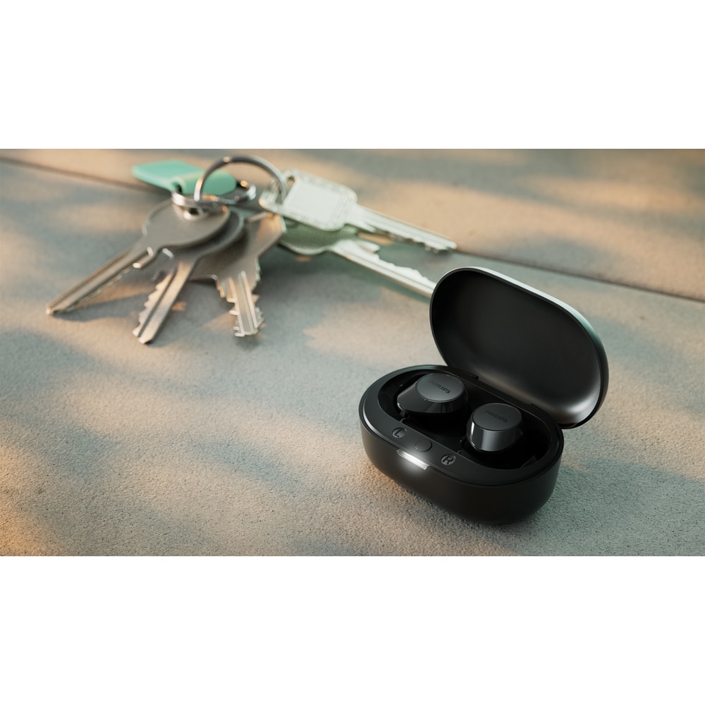 Casti PHILIPS TAT1209BK/00, True wireless, Bluetooth, In-ear, Microfon, Black