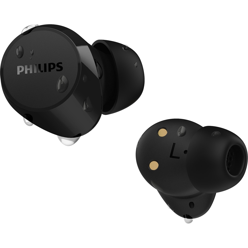 Casti PHILIPS TAT1209BK/00, True wireless, Bluetooth, In-ear, Microfon, Black