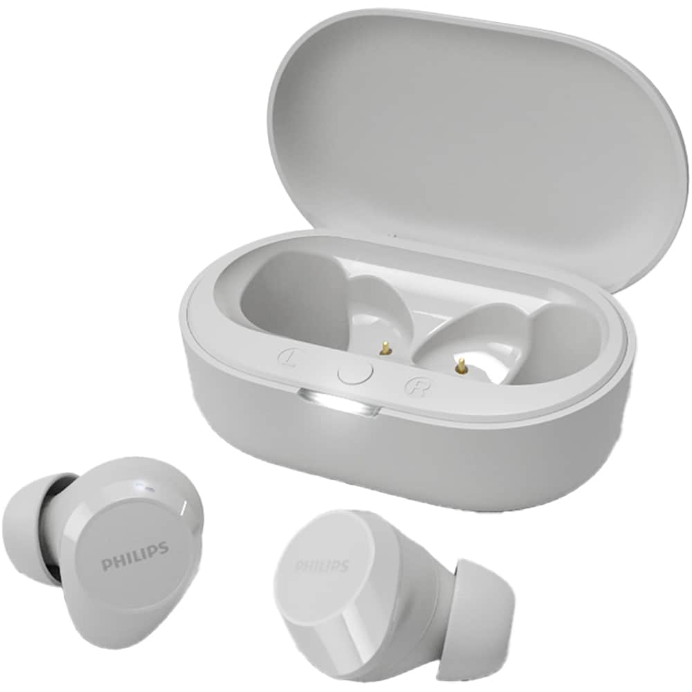 Casti PHILIPS TAT1209WT/00, True wireless, Bluetooth, In-ear, Microfon, White